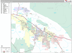 Coachella Valley Digital Map Premium Style